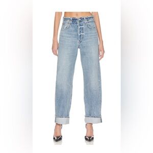 Citizens of Humanity Ayla High Rise Baggy Cuffed Jeans in Skylights